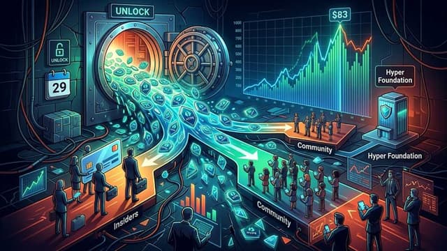 AgeOfGods-News-Hyperliquid Faces $1.2B Token Unlock as 14.2M HYPE Tokens Hit the Market
